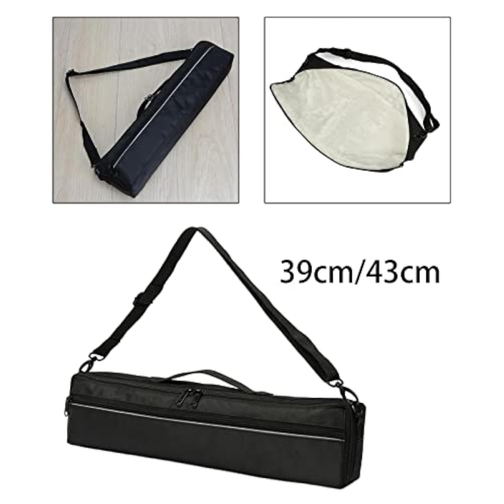 Flute Carry Gig Bag with Plush Lining